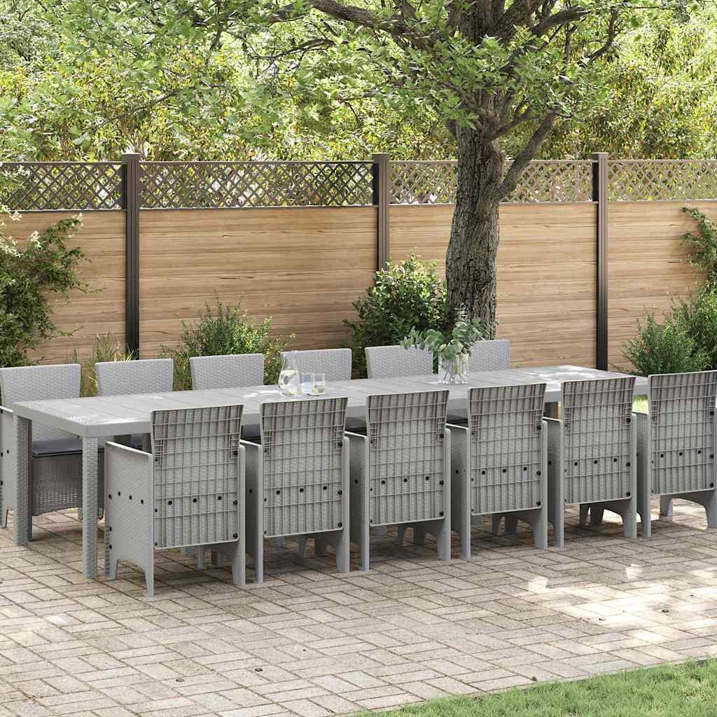 Conjunto de Comedor de Jardín 13 uds. Ratan Polt