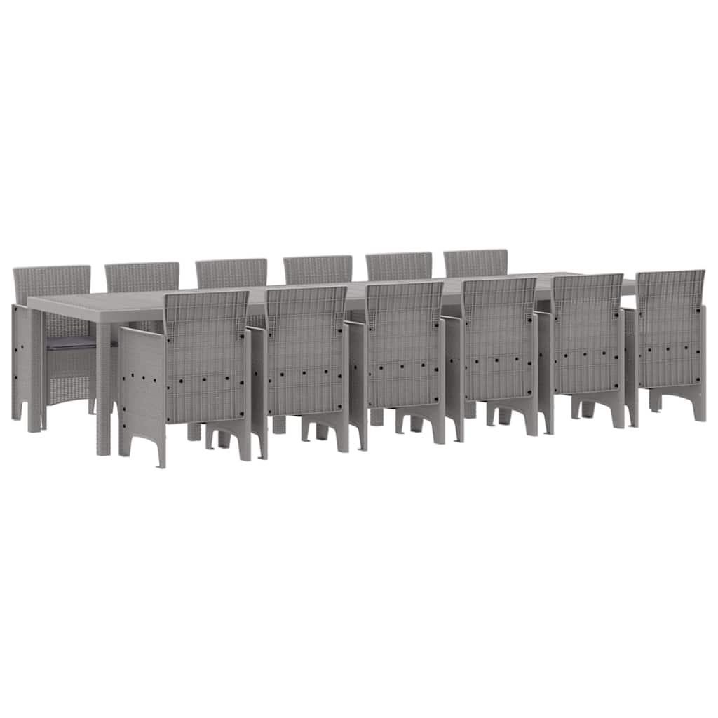 Conjunto de Comedor de Jardín 13 uds. Ratan Polt