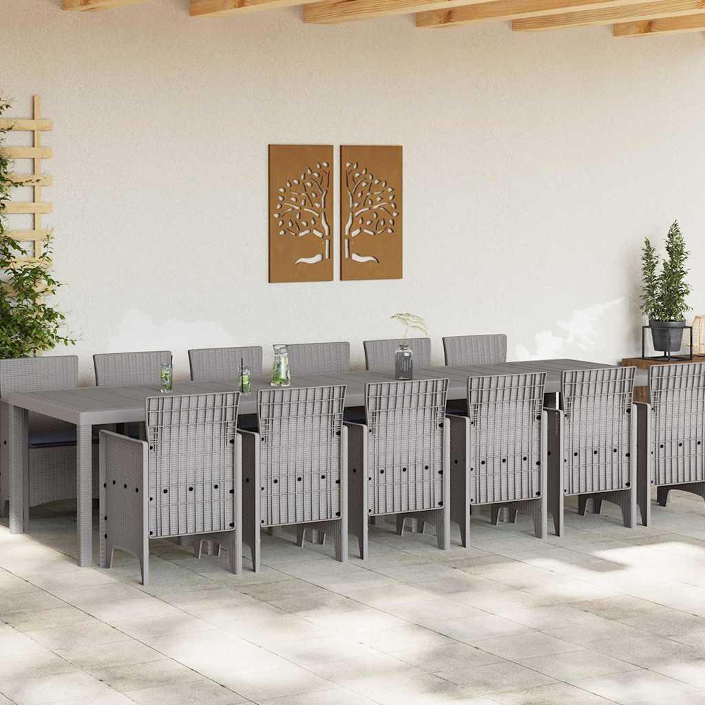Conjunto de Comedor de Jardín 13 uds. Ratan Polt