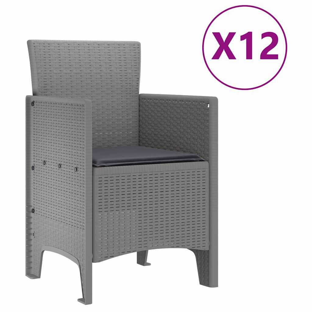 Conjunto de Comedor de Jardín 13 uds. Ratan Polt