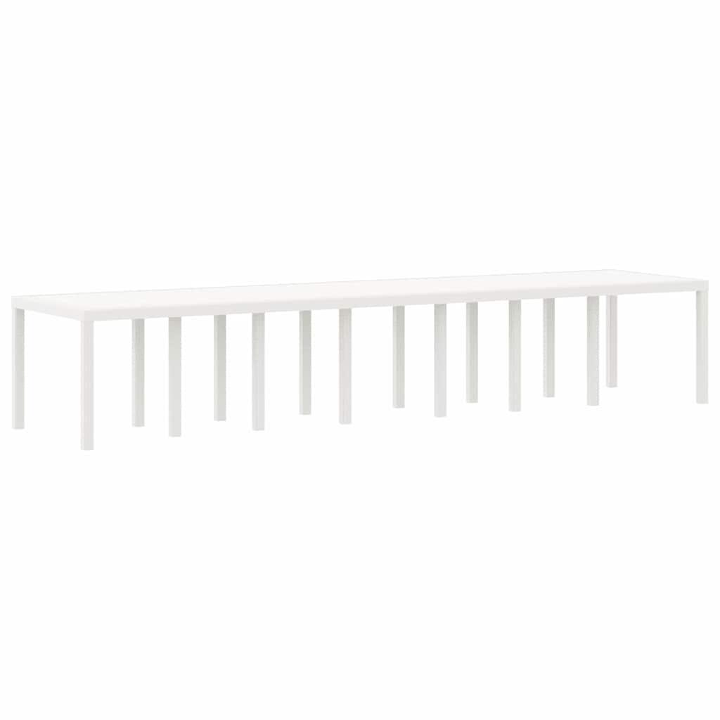 Conjunto de comedor de jardín con cojines 15 uds. PP