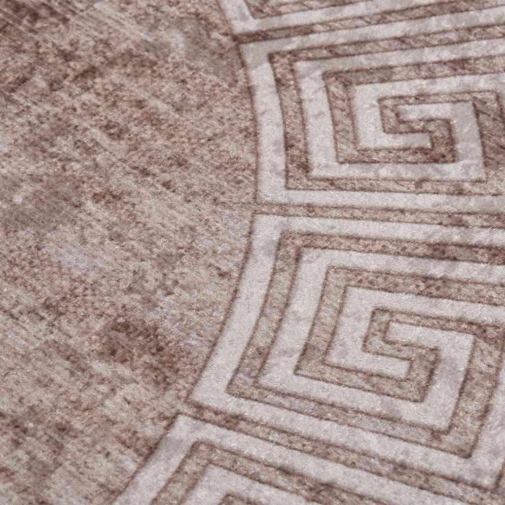 Alfombra lavable negro y blanco 120x180 cm