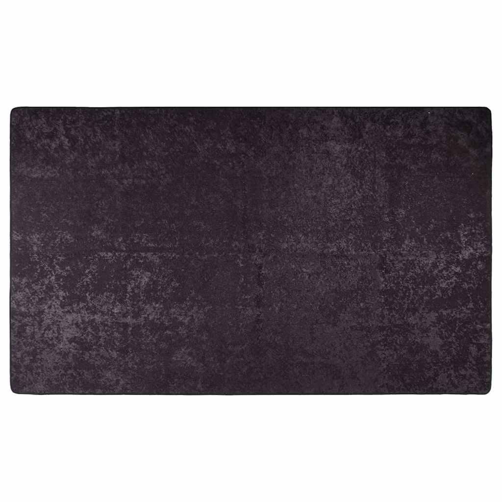 Alfombra lavable negro y blanco 190x300 cm