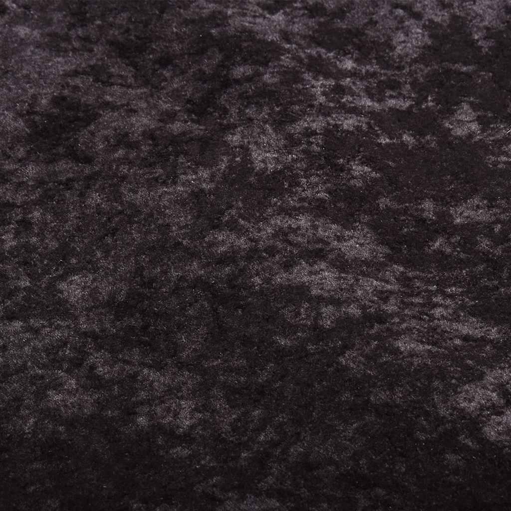 Alfombra lavable negro y blanco 190x300 cm