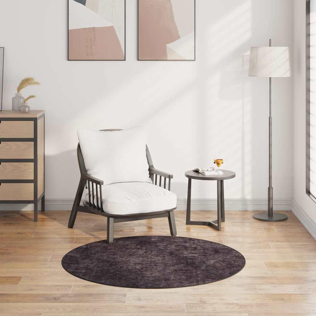 Alfombra lavable negro y blanco 190x300 cm