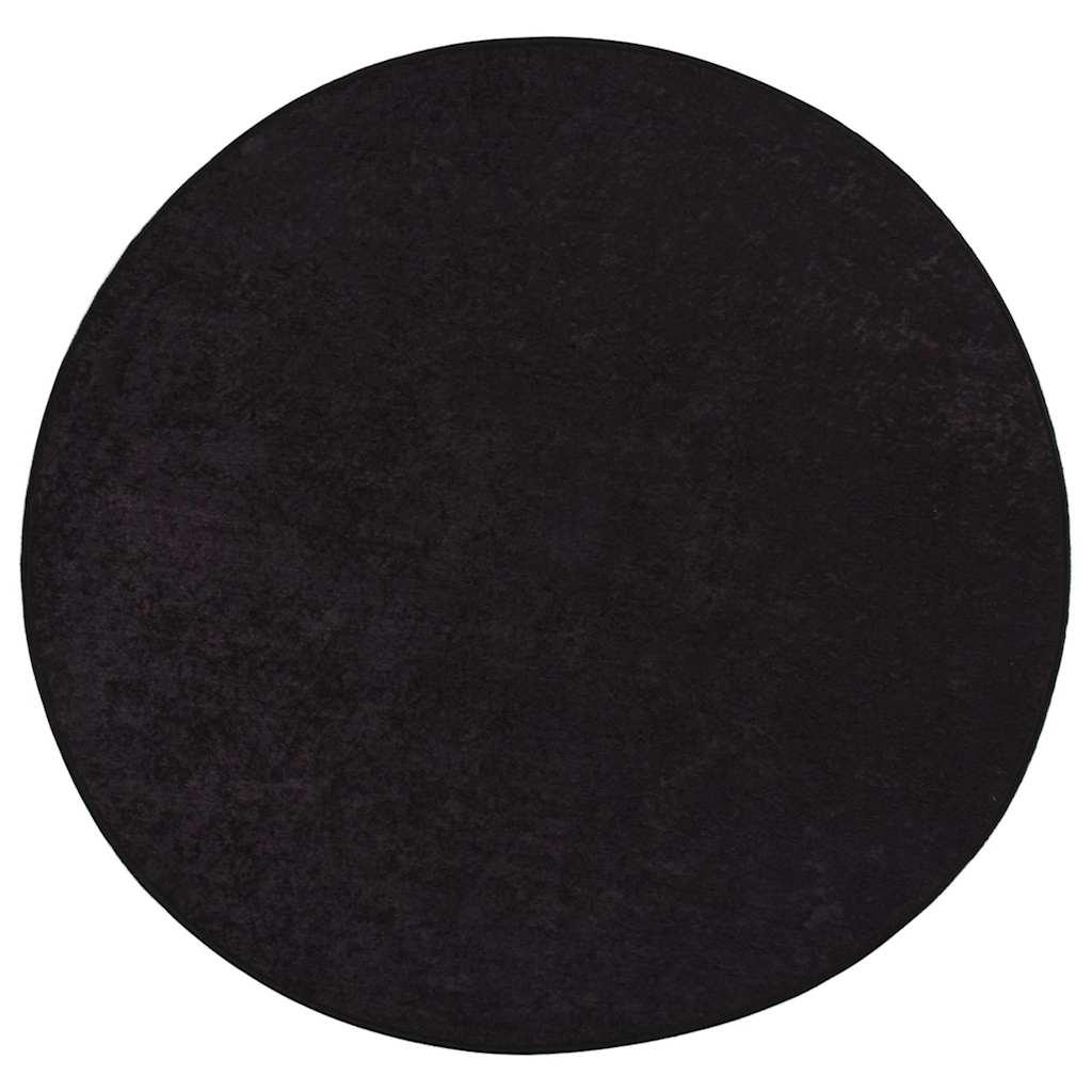 Alfombra lavable negro y blanco 190x300 cm