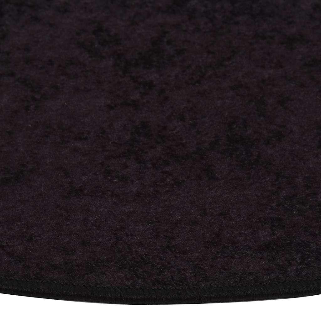 Alfombra lavable negro y blanco 190x300 cm