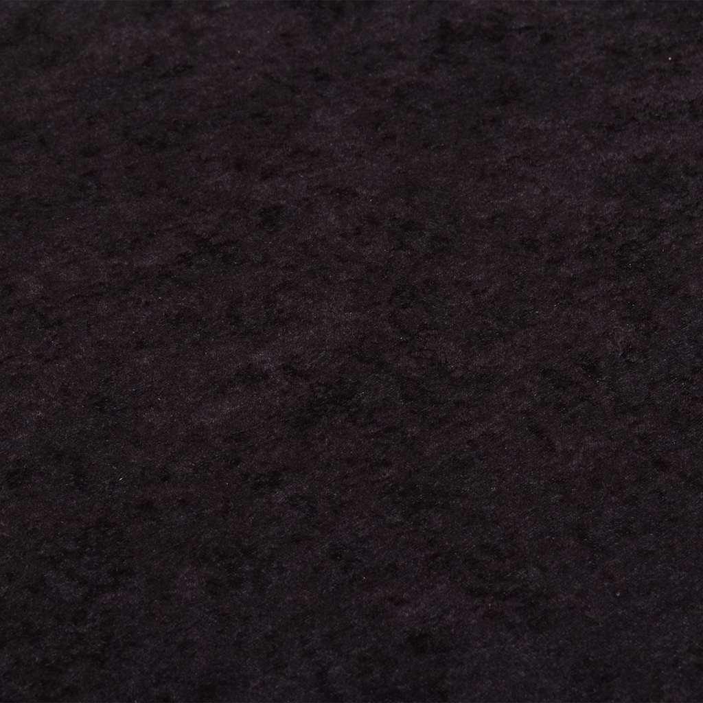 Alfombra lavable negro y blanco 190x300 cm
