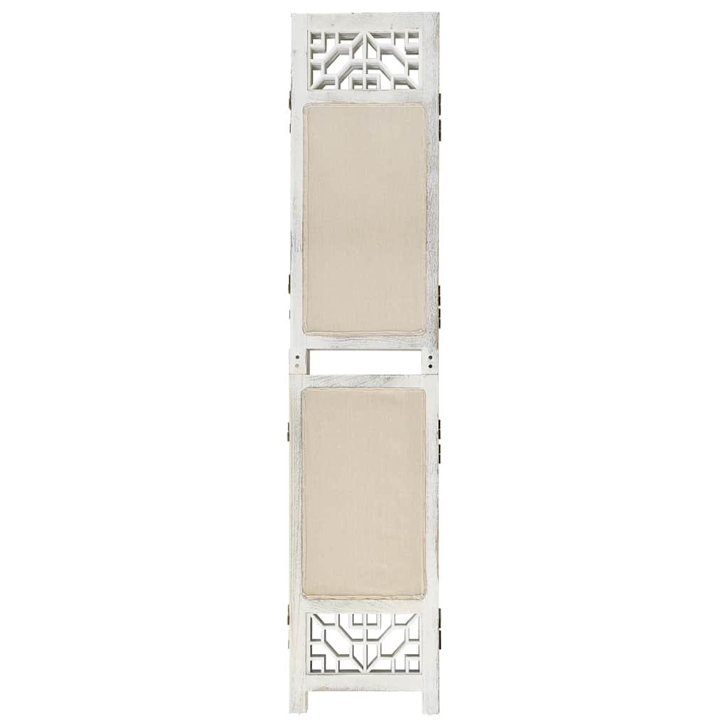 Biombo divisor de 5 paneles de tela gris antracita 200x220 cm