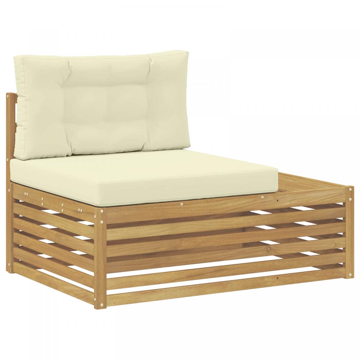 6 uds. Conjunto de sofás de exterior Blanco