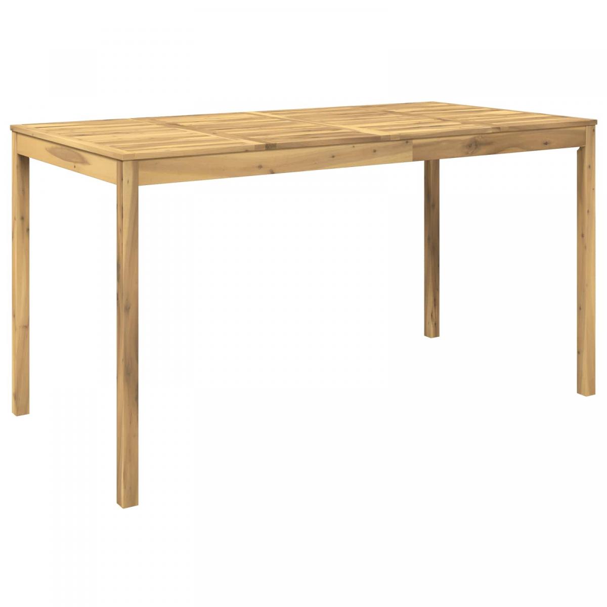 Mesa de Bar para Jardín Natural y negro 196 x 100,5 x 105 cm