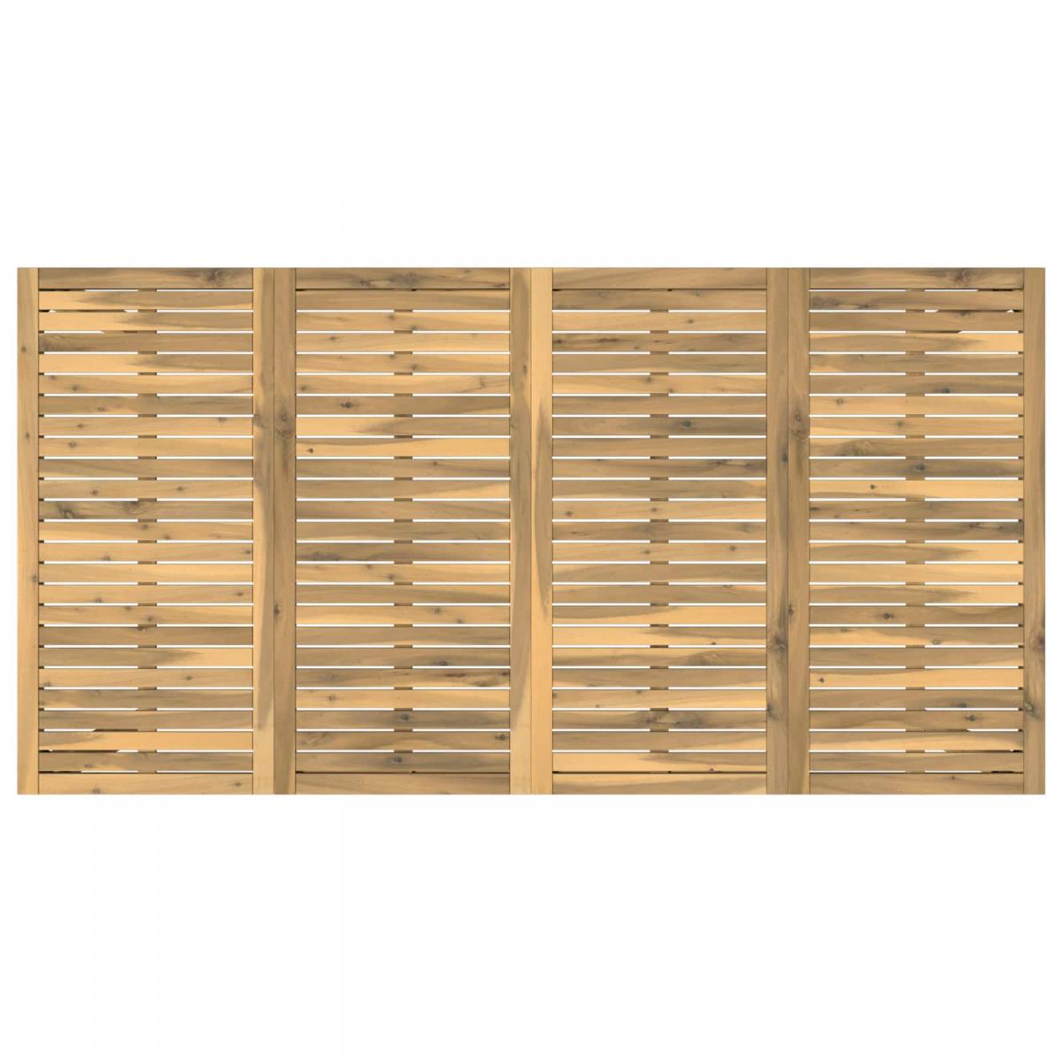 Mesa de Bar para Jardín Natural y negro 196 x 100,5 x 105 cm