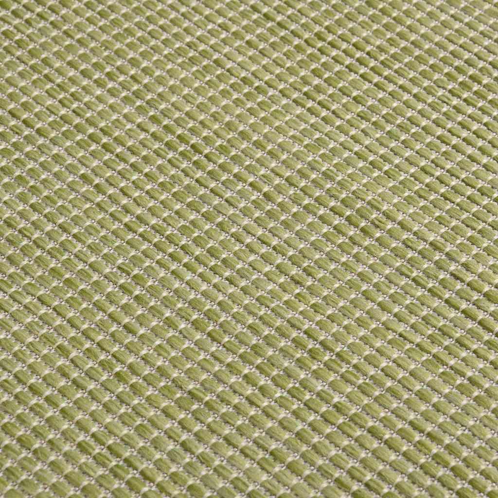 Alfombra de exterior de tejido plano marrón oscuro 120x170 cm
