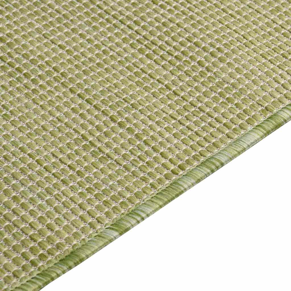 Alfombra de exterior de tejido plano marrón oscuro 120x170 cm