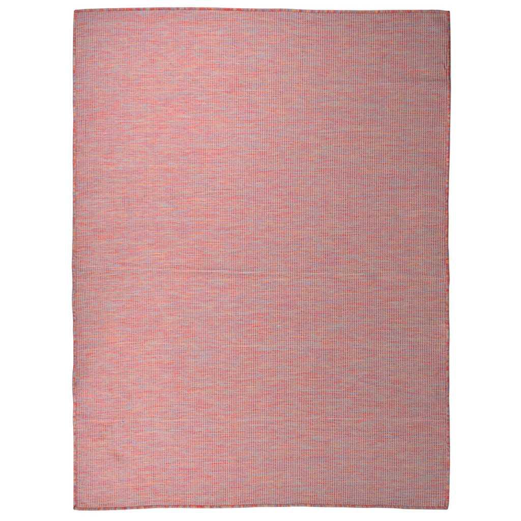 Alfombra de exterior de tejido plano marrón oscuro 120x170 cm