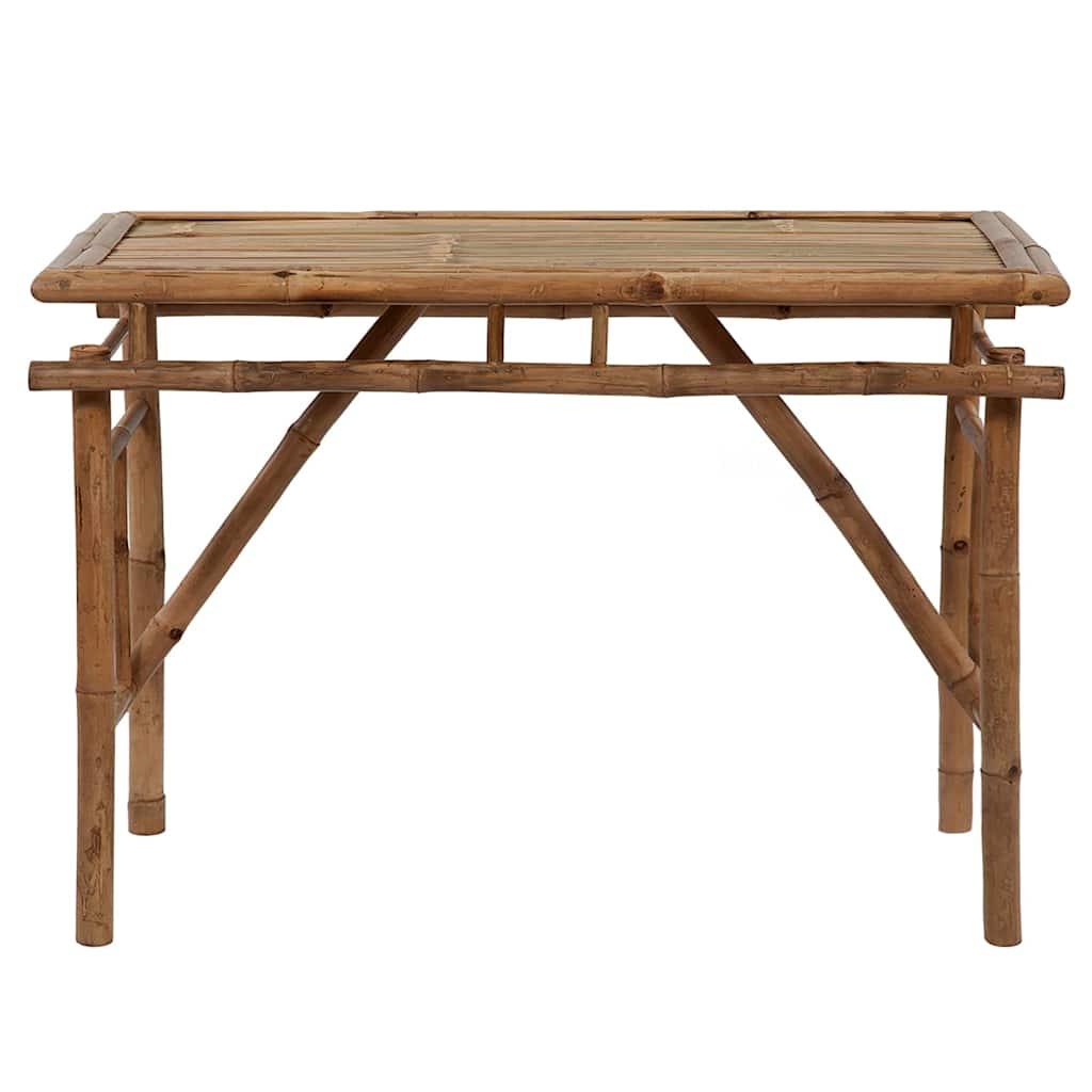 Mesa plegable de jardín de bambú 115x50x75 cm