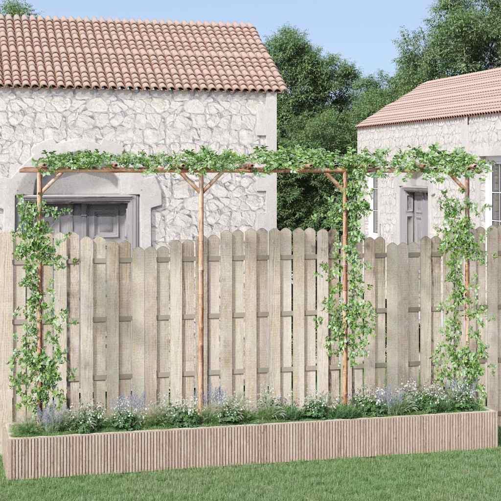 Pérgola de bambú