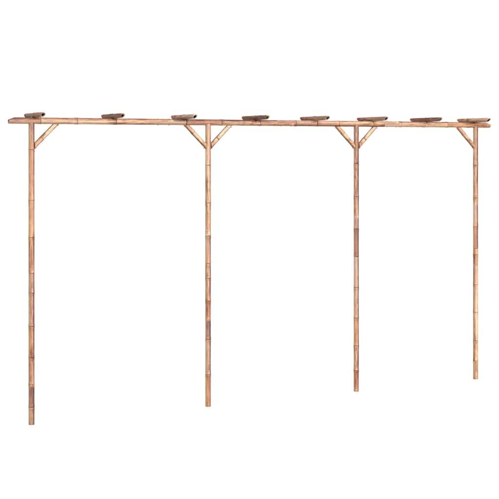 Pérgola de bambú