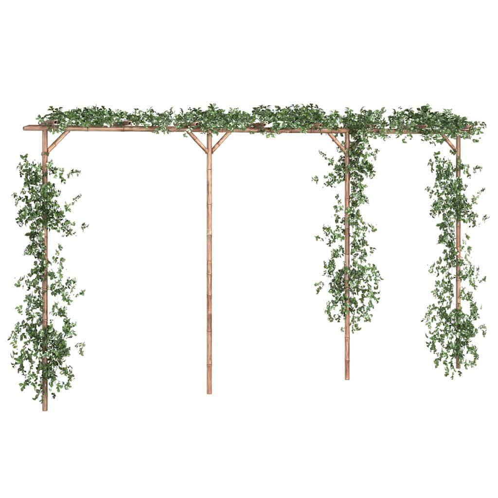 Pérgola de bambú