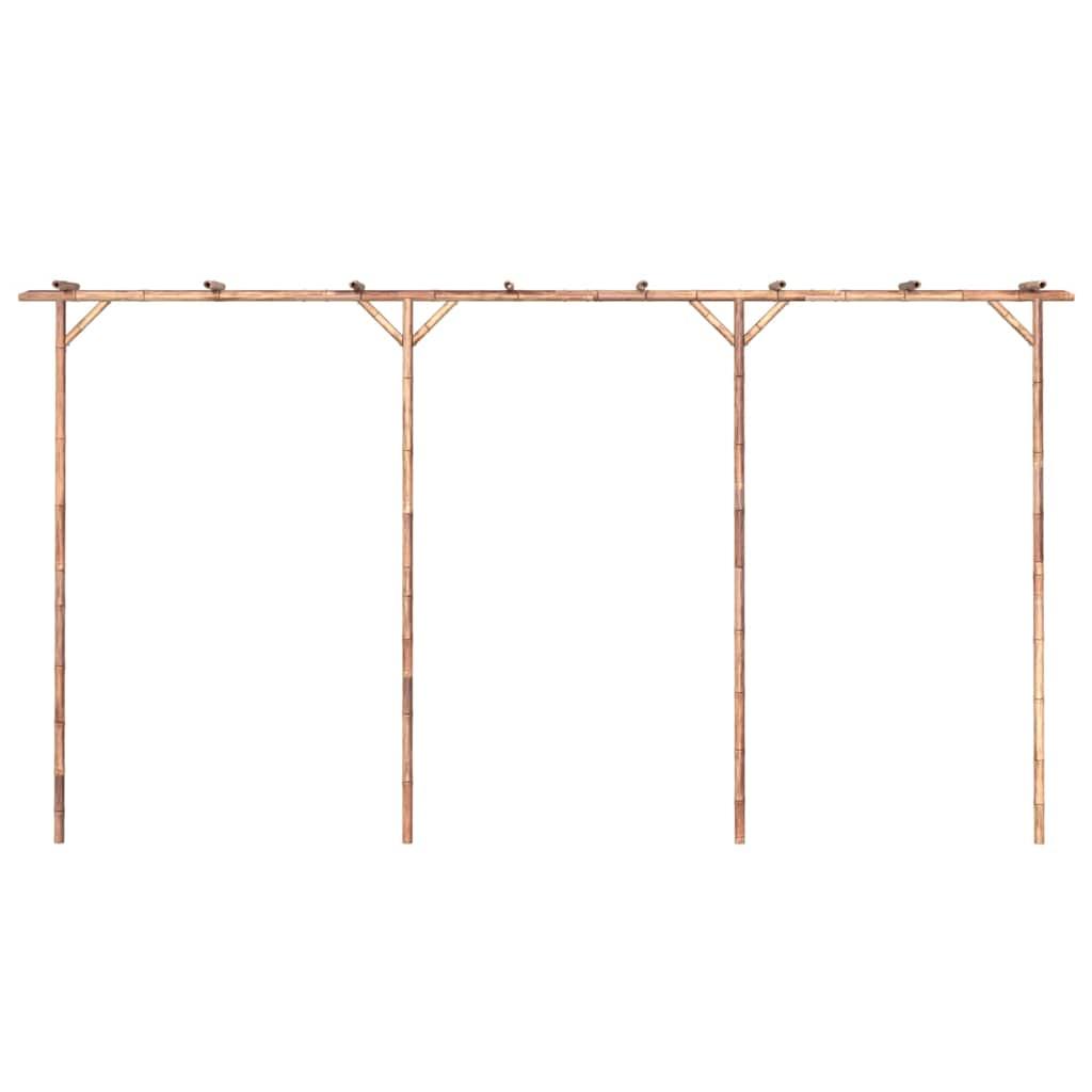 Pérgola de bambú