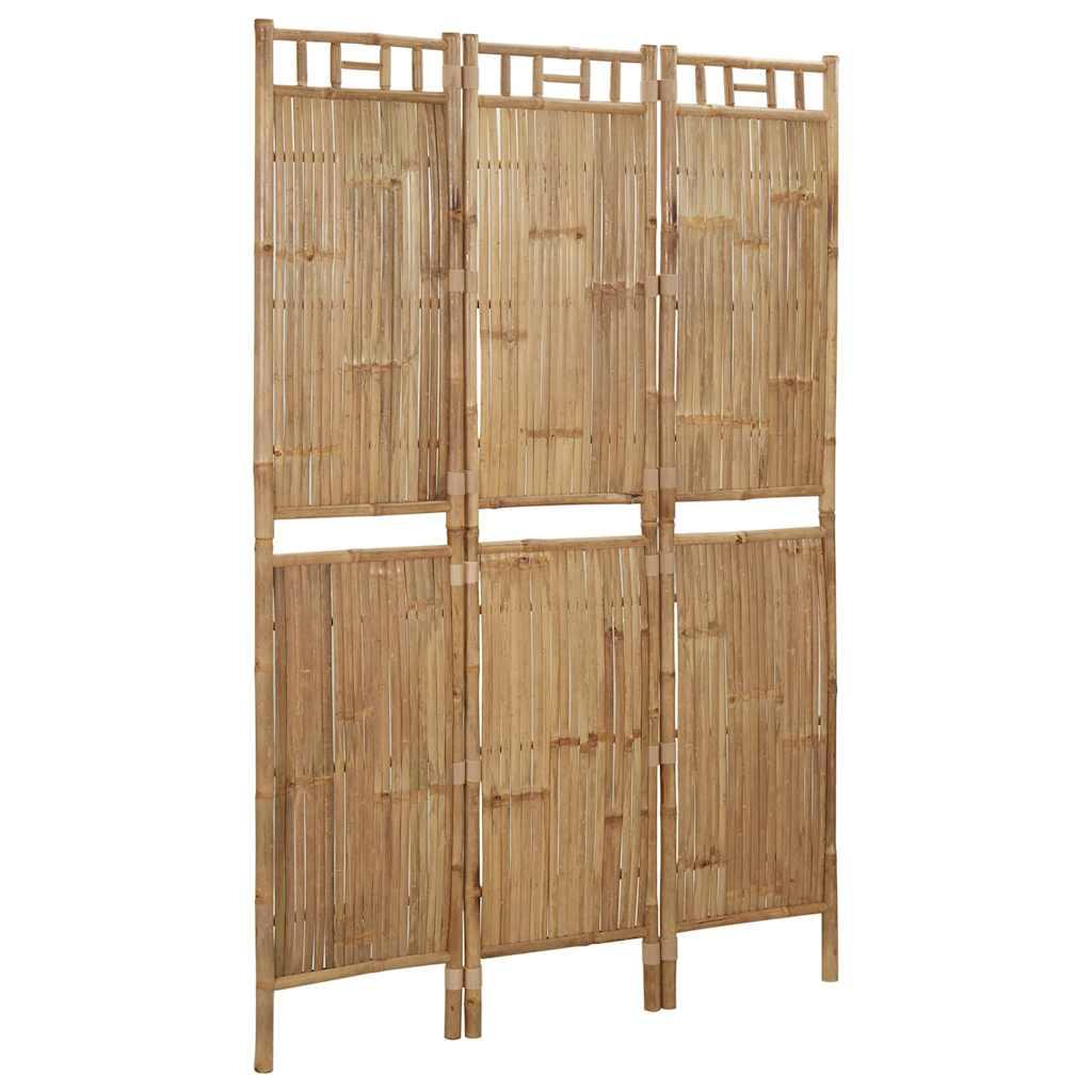 Biombo divisor de 3 paneles gris antracita 260x180 cm