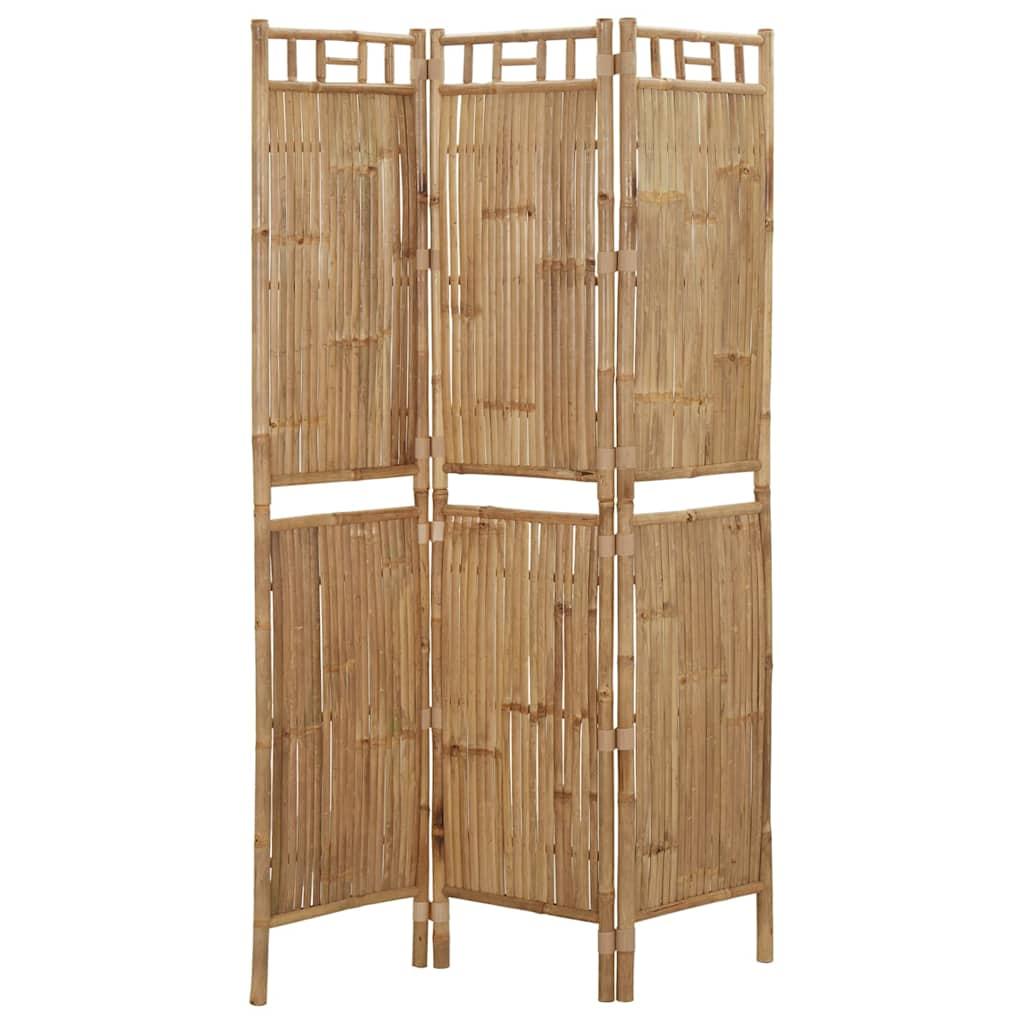 Biombo divisor de 3 paneles gris antracita 260x180 cm