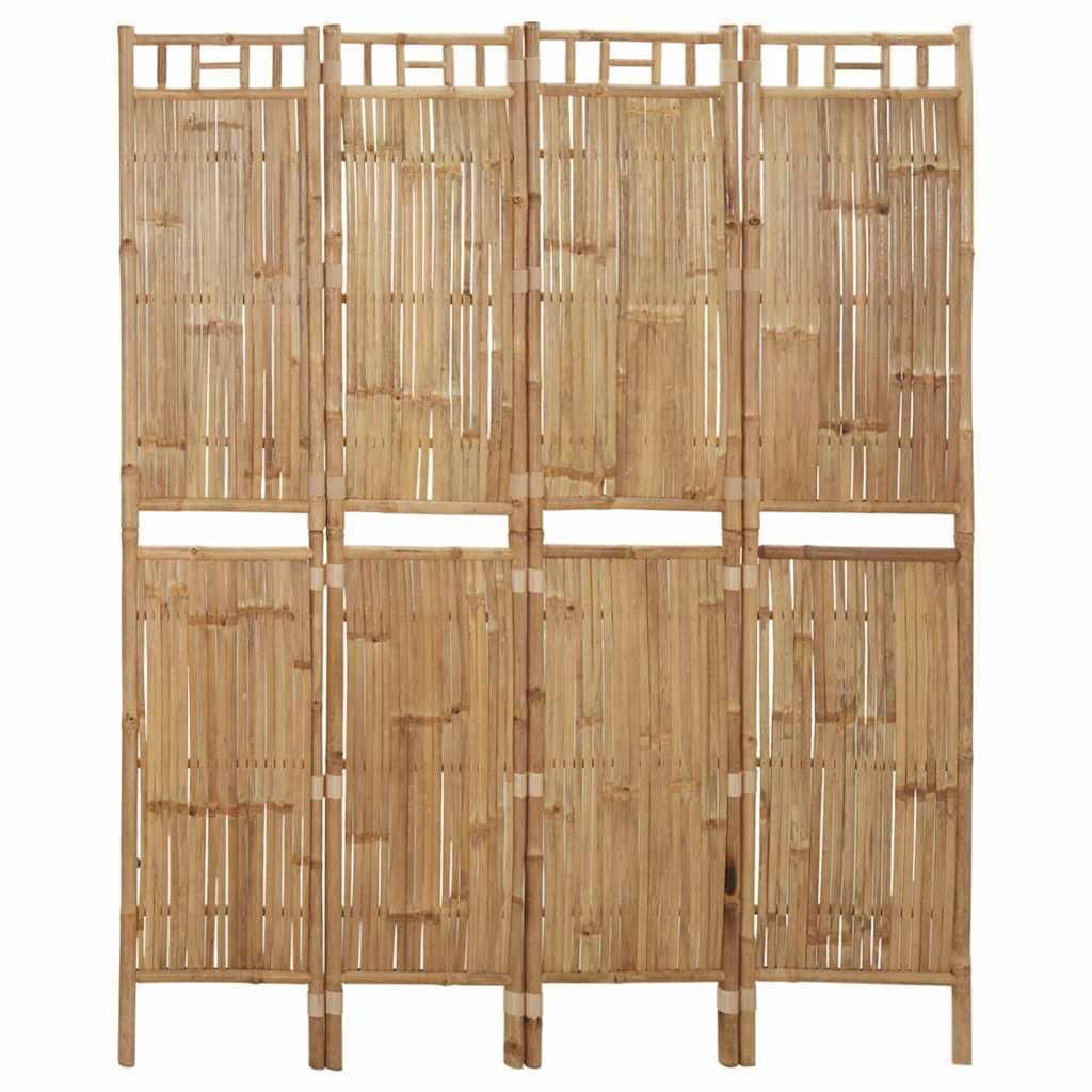 Biombo divisor de 4 paneles gris antracita 160x180 cm