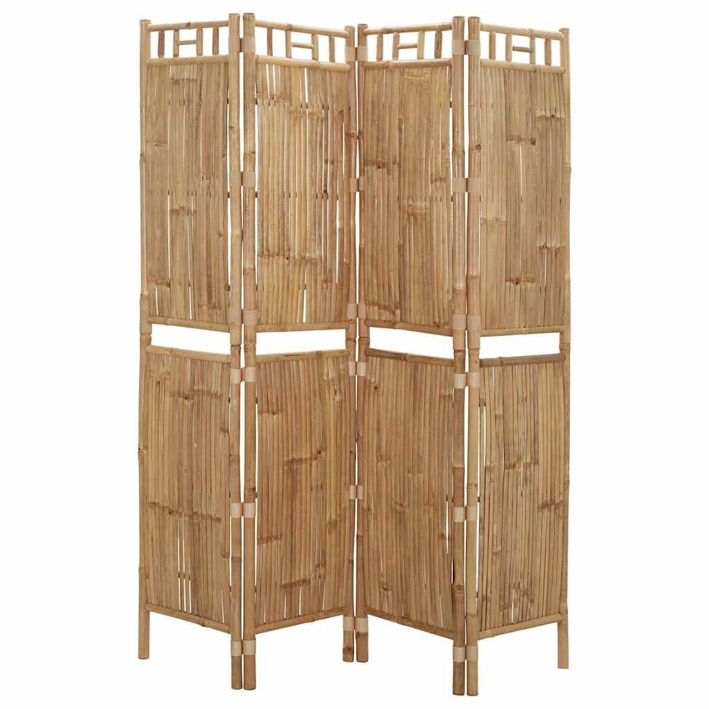 Biombo divisor de 4 paneles gris antracita 160x180 cm