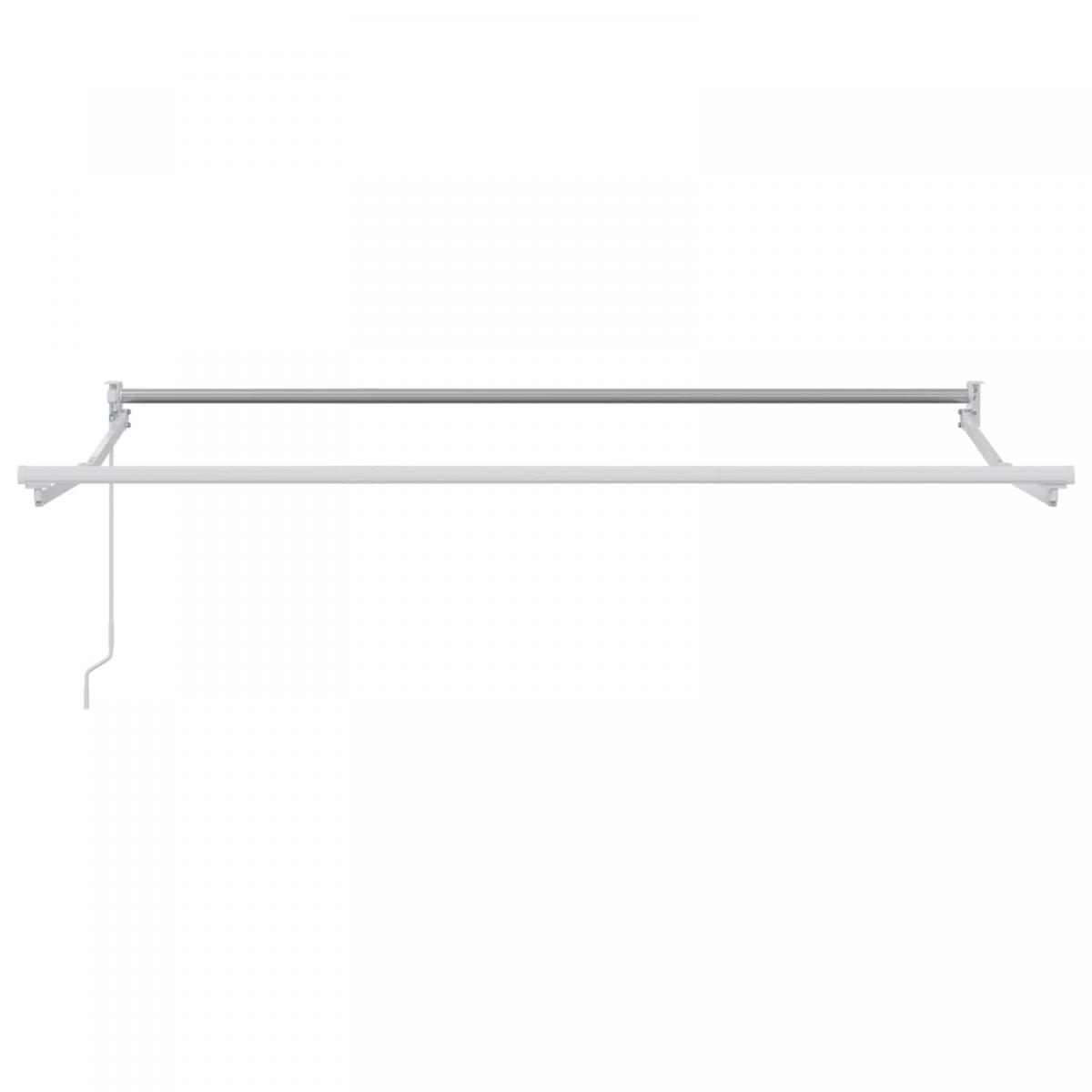 Toldo retráctil Amarillo y blanco 3 x 2 m