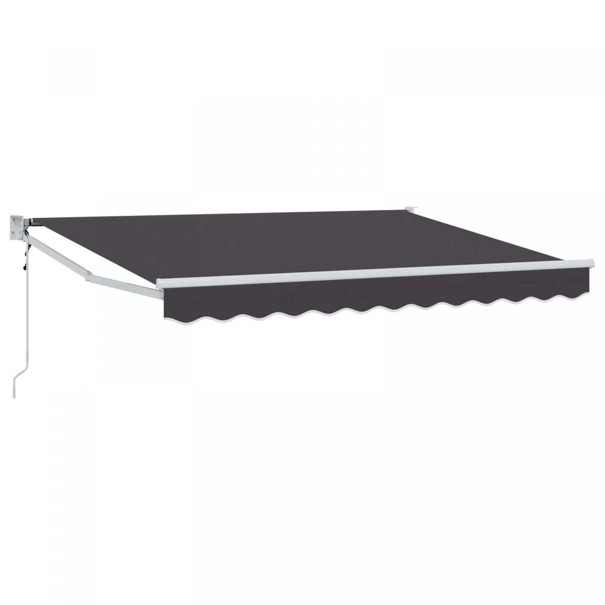 Toldo retráctil Gris Claro 300 x 250 x 165 cm Poliéster y metal