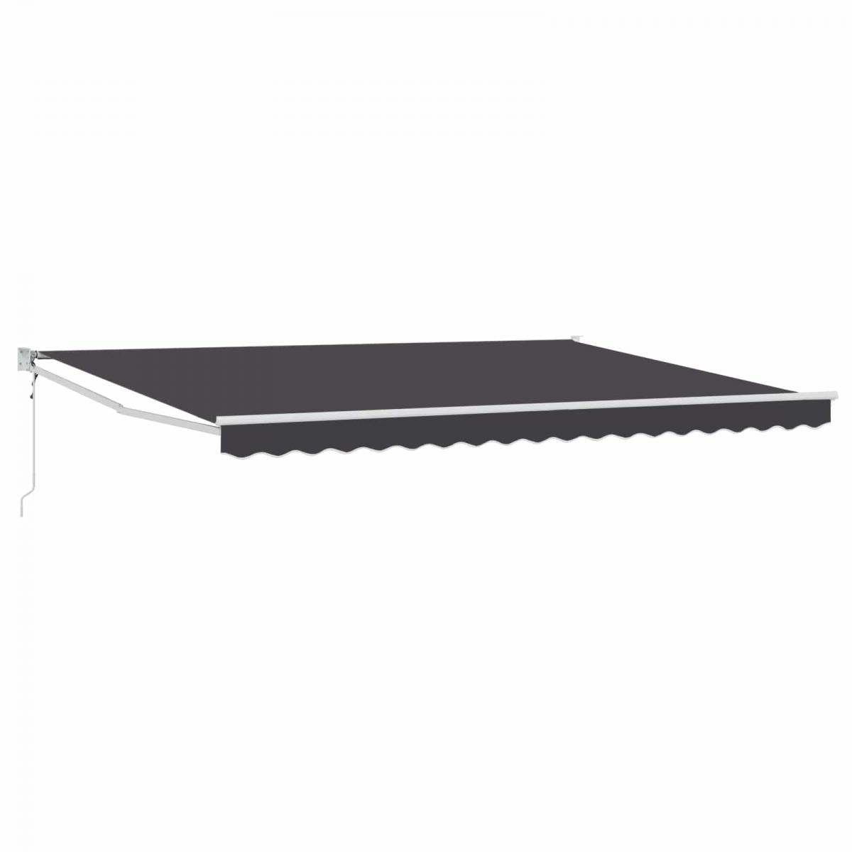 Toldo retráctil Negro 300 x 250 x 165 cm Poliéster y metal