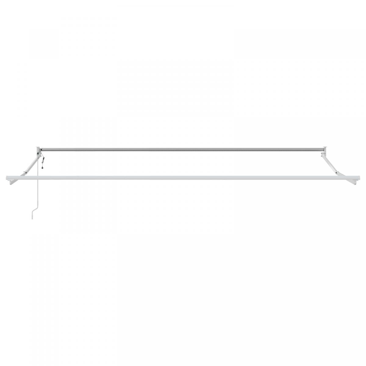 Toldo retráctil Gris Claro 300 x 250 x 165 cm Poliéster y metal