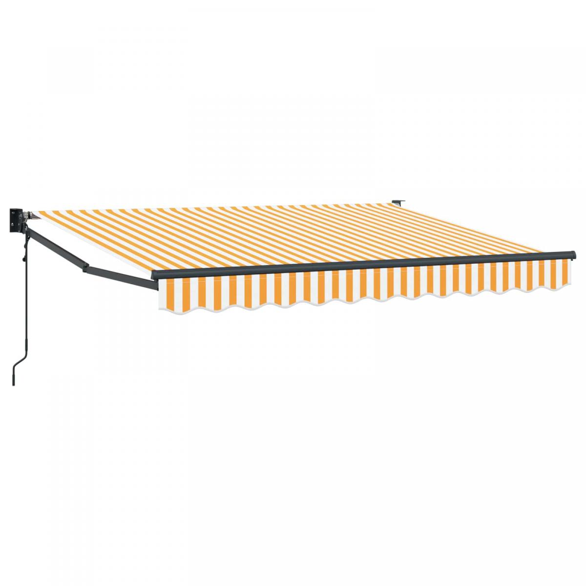 Toldo retráctil Gris Claro 300 x 250 x 165 cm Poliéster y metal