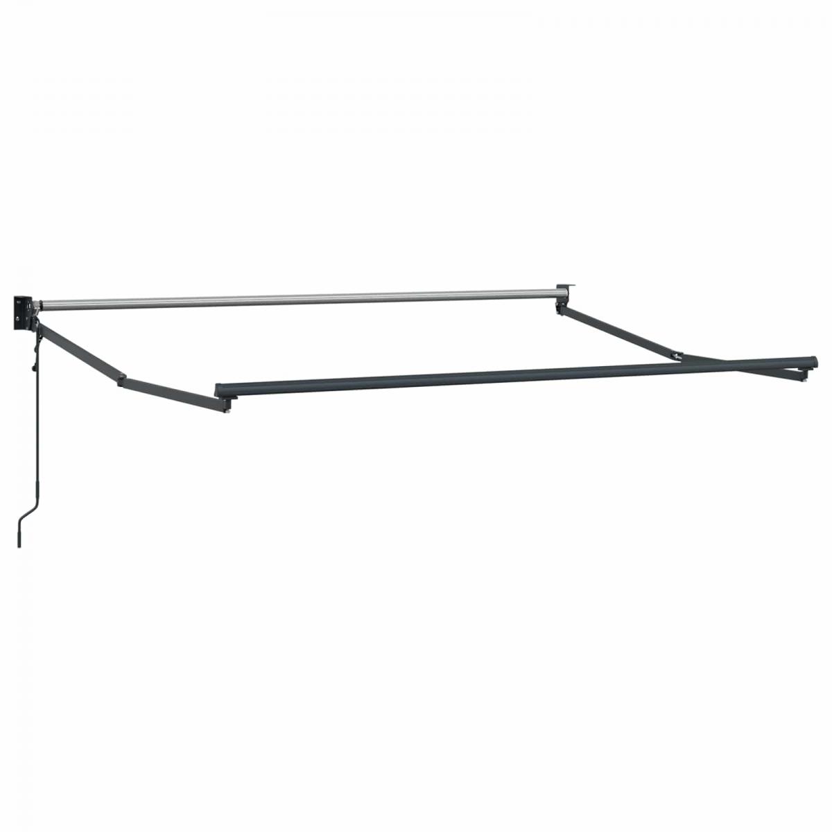 Toldo retráctil Gris Claro 300 x 250 x 165 cm Poliéster y metal