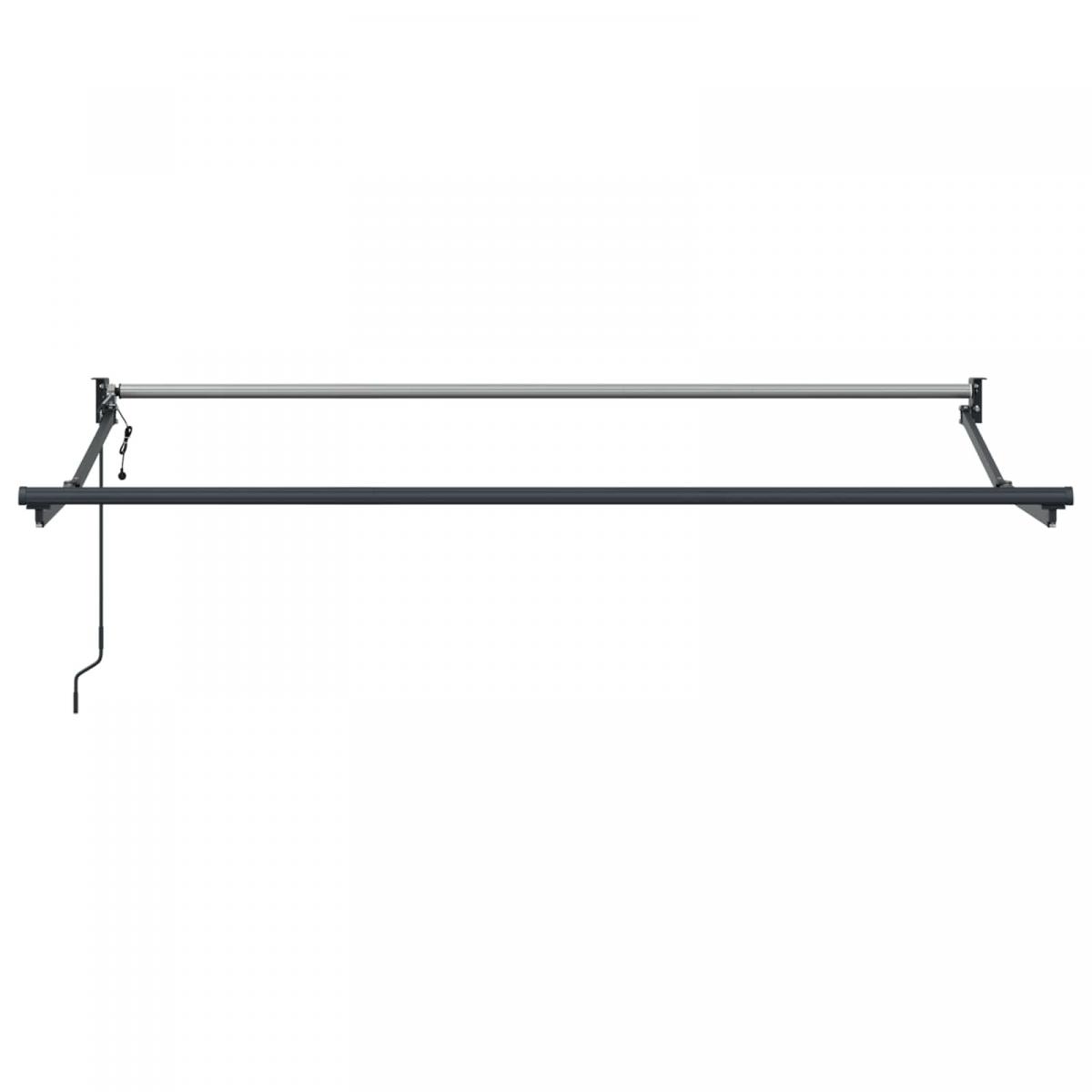 Toldo retráctil Gris Claro 300 x 250 x 165 cm Poliéster y metal