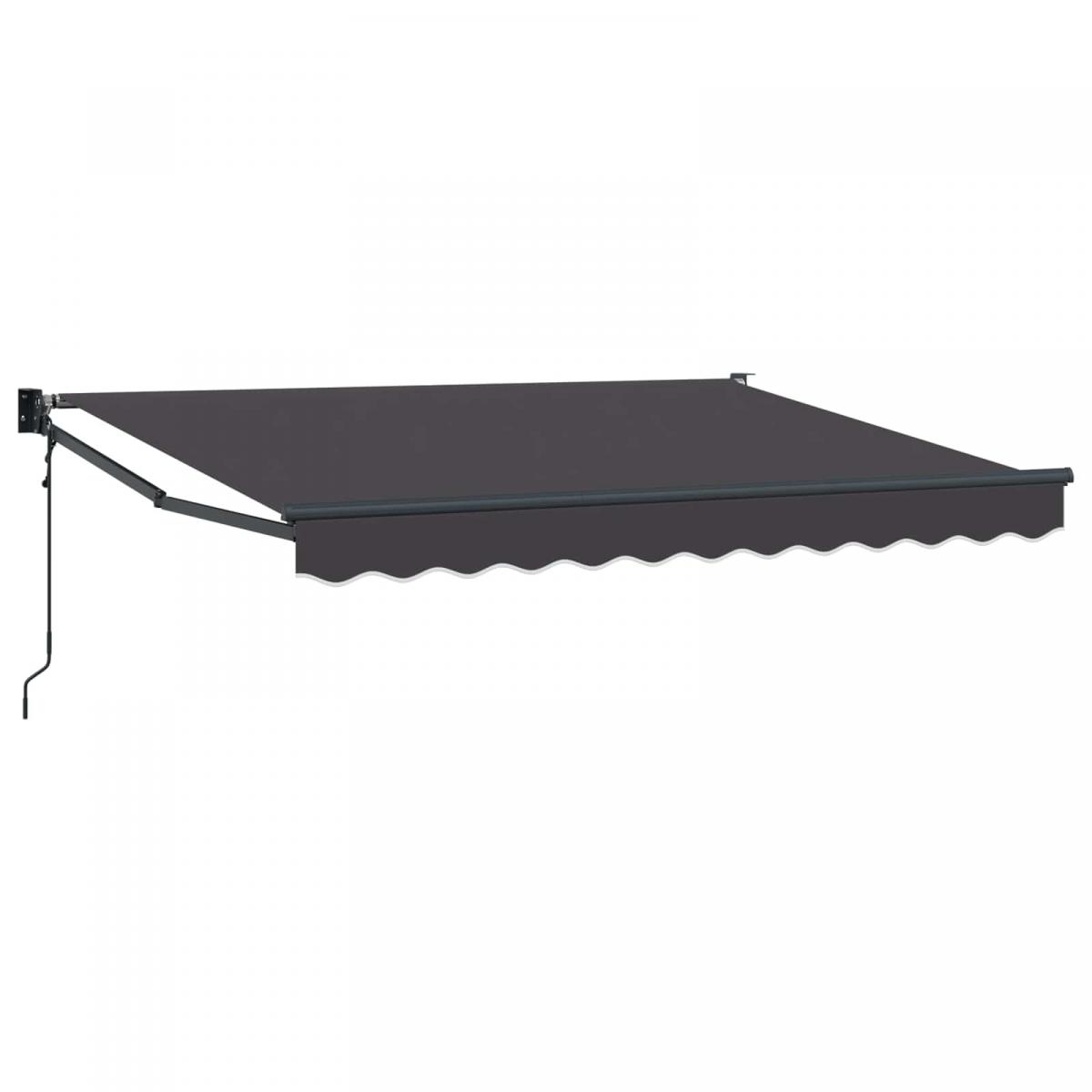 Toldo retráctil Gris Claro 300 x 250 x 165 cm Poliéster y metal