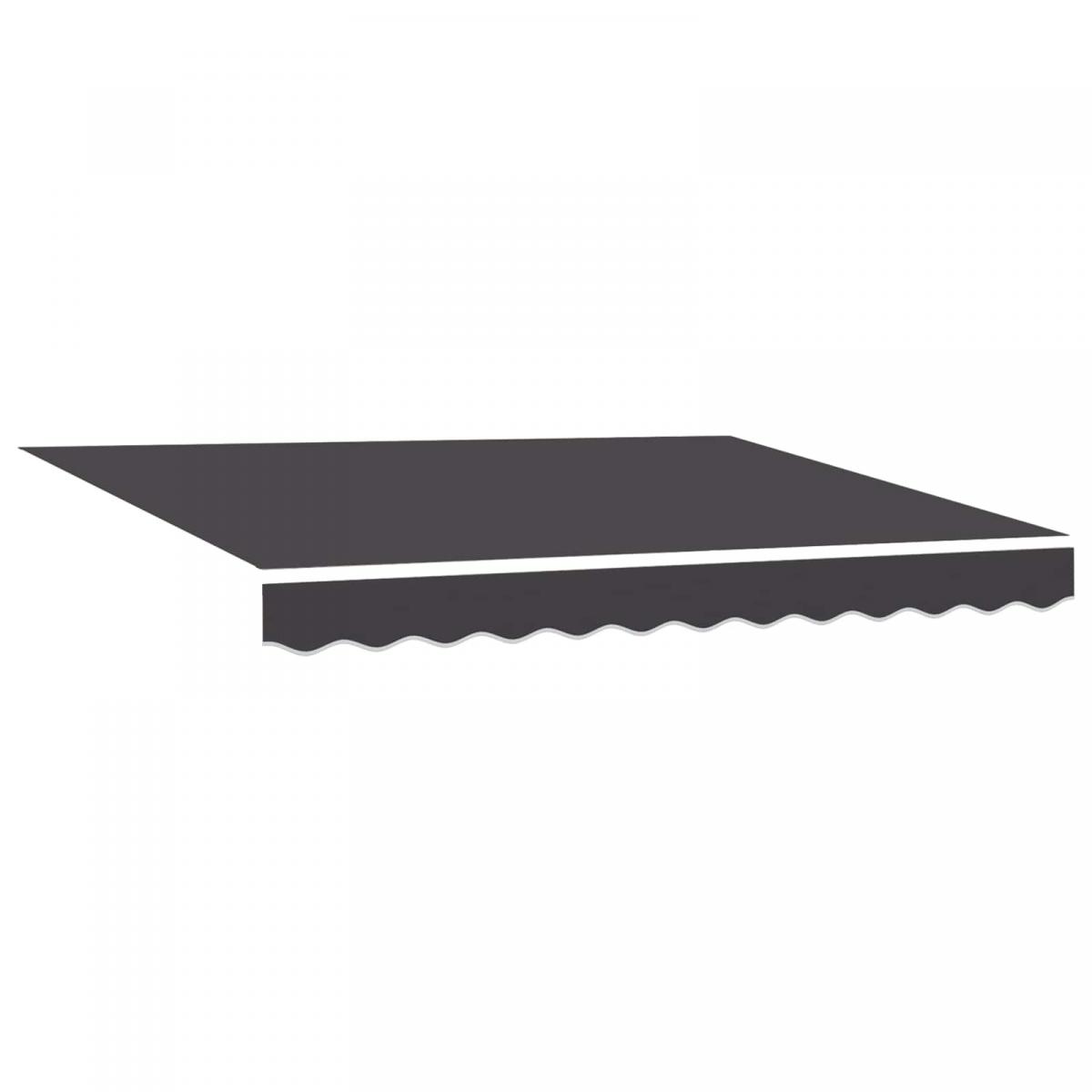 Toldo manual retráctil con LEDs Antracita y Blanco 3,5 x 2,5 m