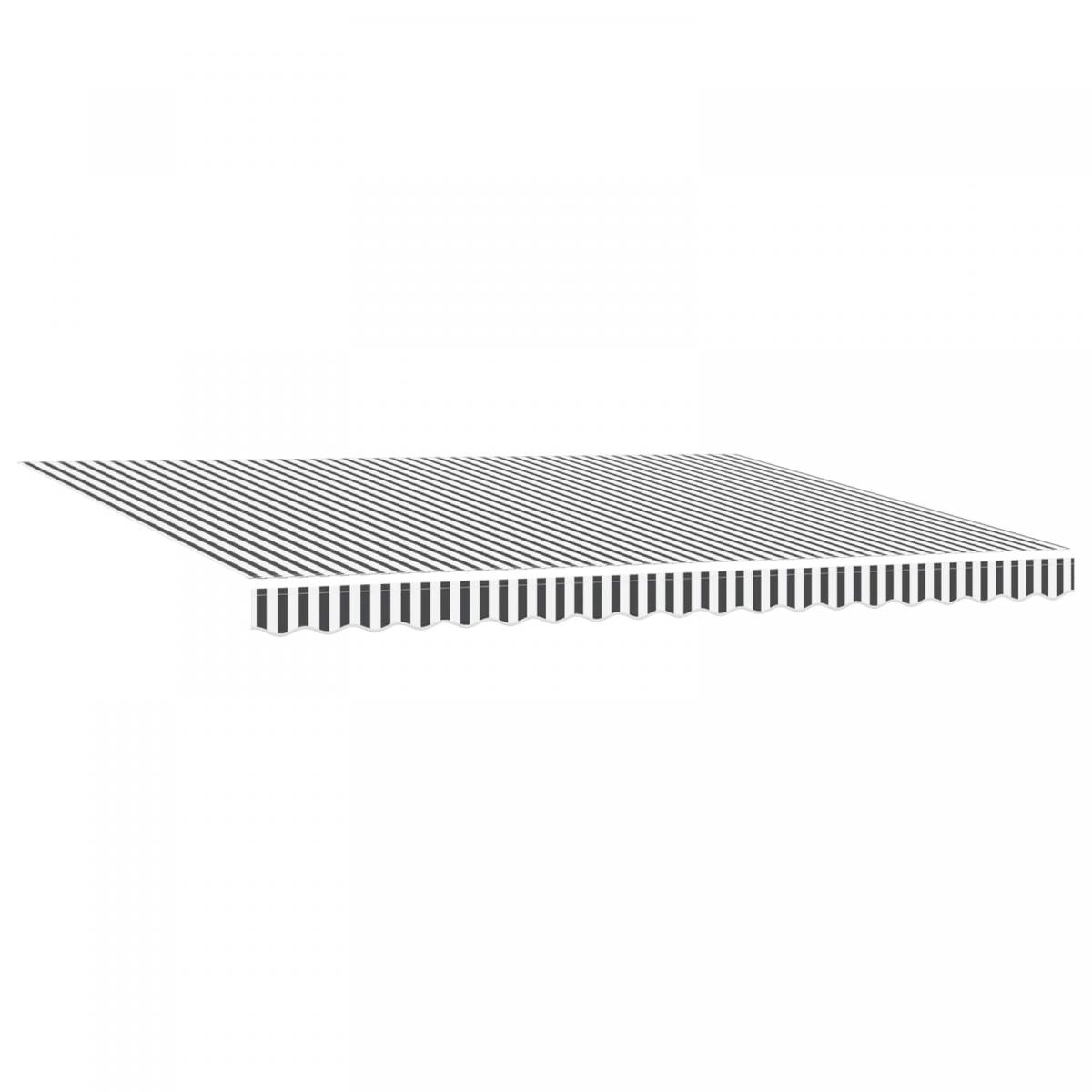 Toldo manual retráctil con LEDs Naranja, Marrón, Blanco 4 x 3 m