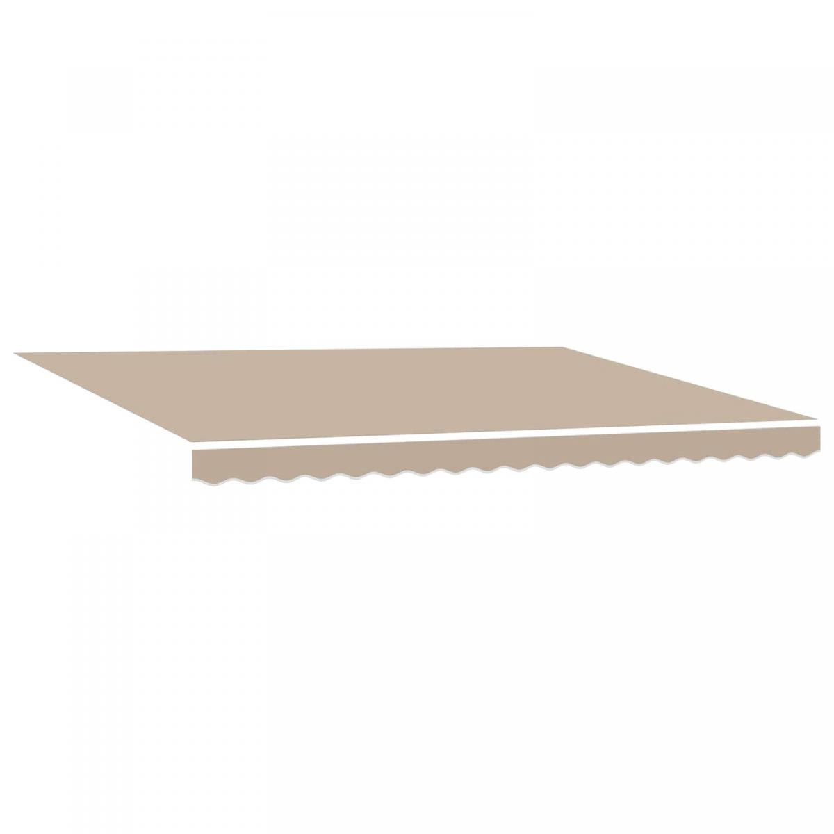 Toldo manual retráctil con LEDs Naranja, Marrón, Blanco 4 x 3 m