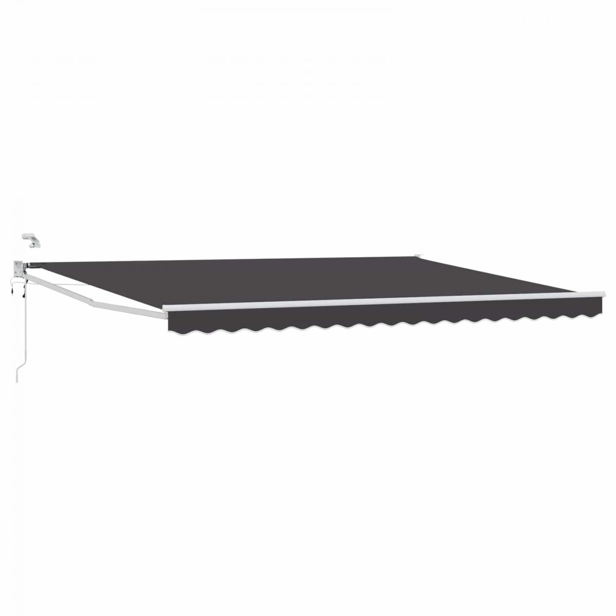 Toldo Retráctil Eléctrico Amarillo y blanco 4 x 2 m
