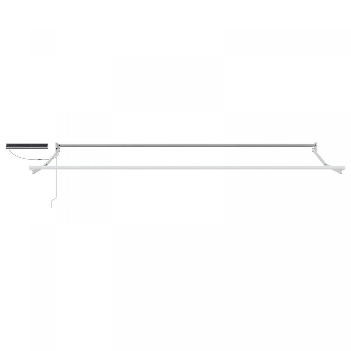 Toldo Retráctil Eléctrico Naranja, Negro y Blanco 5 x 3 m