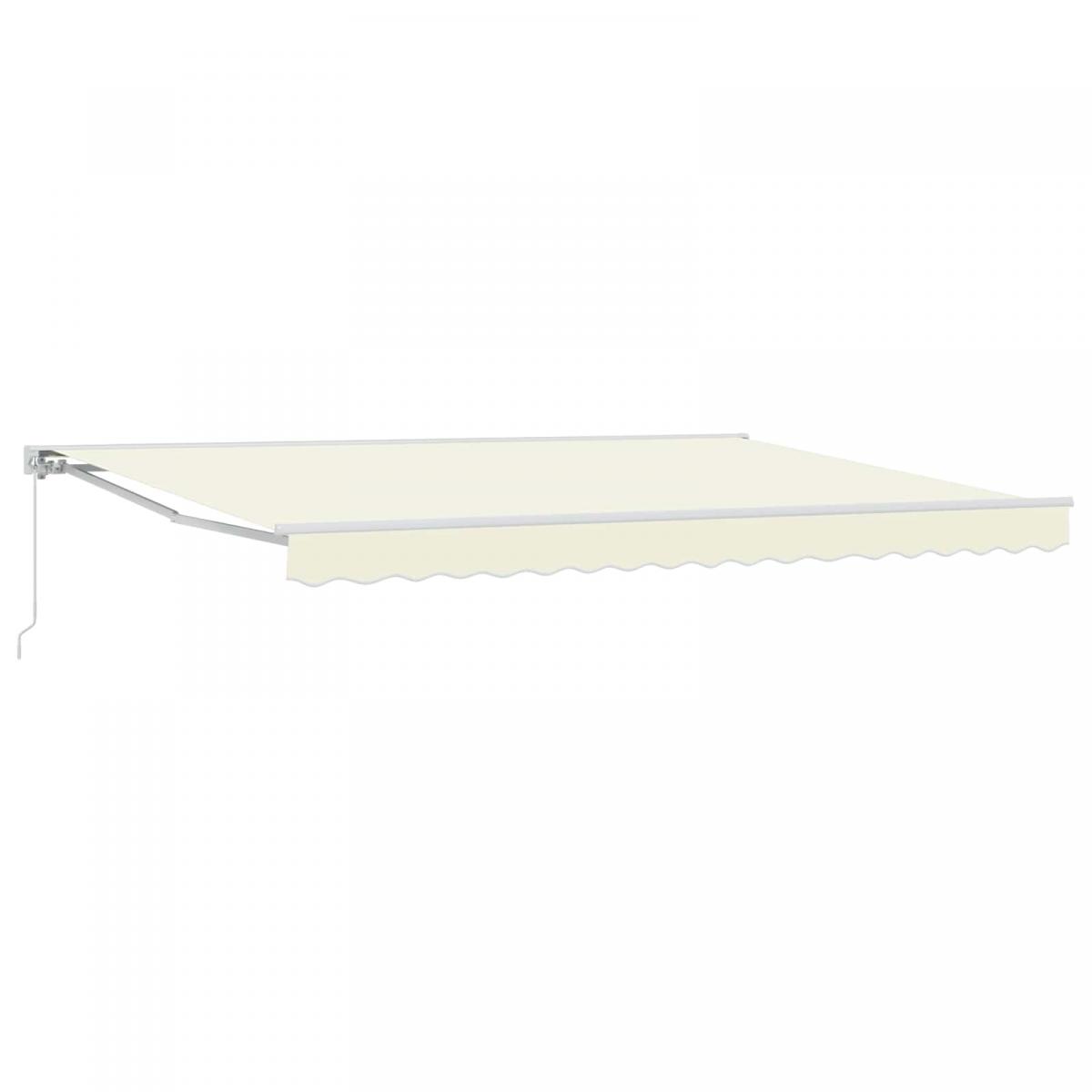 Toldo retráctil manual Naranja, Negro y Amarillo 5 x 3,5 m