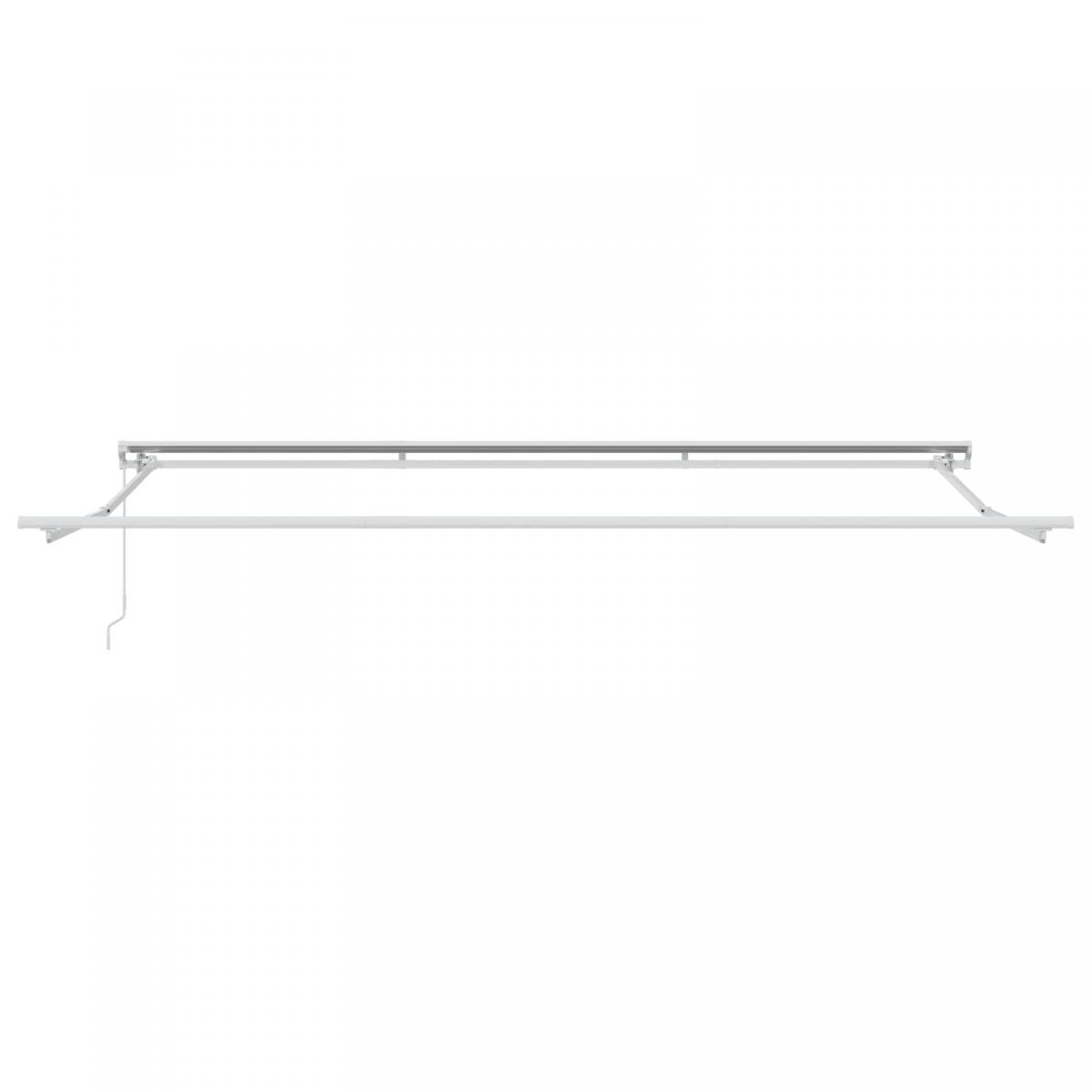 Toldo retráctil manual Naranja, Negro y Amarillo 5 x 3,5 m