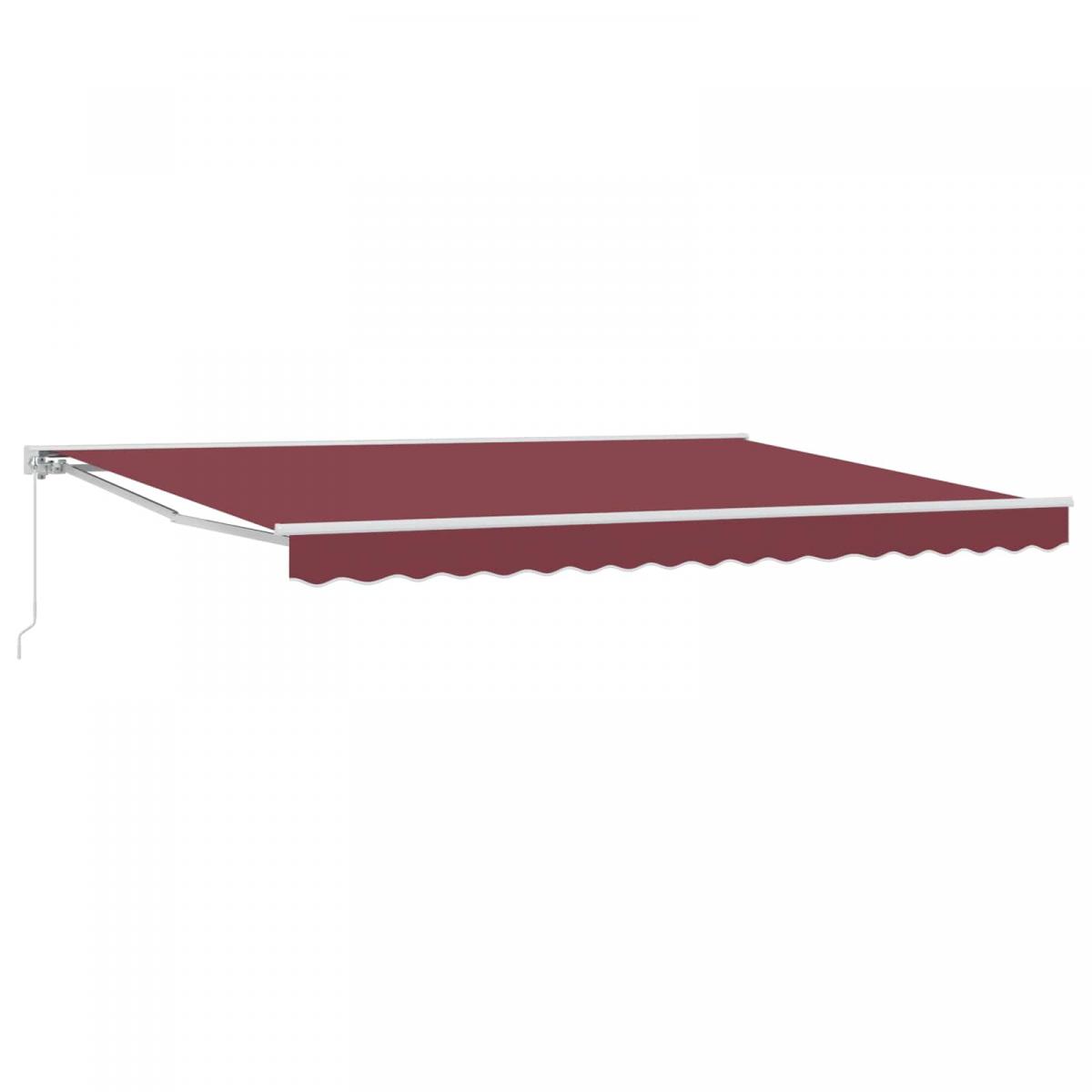 Toldo retráctil manual Naranja, Negro y Amarillo 5 x 3,5 m