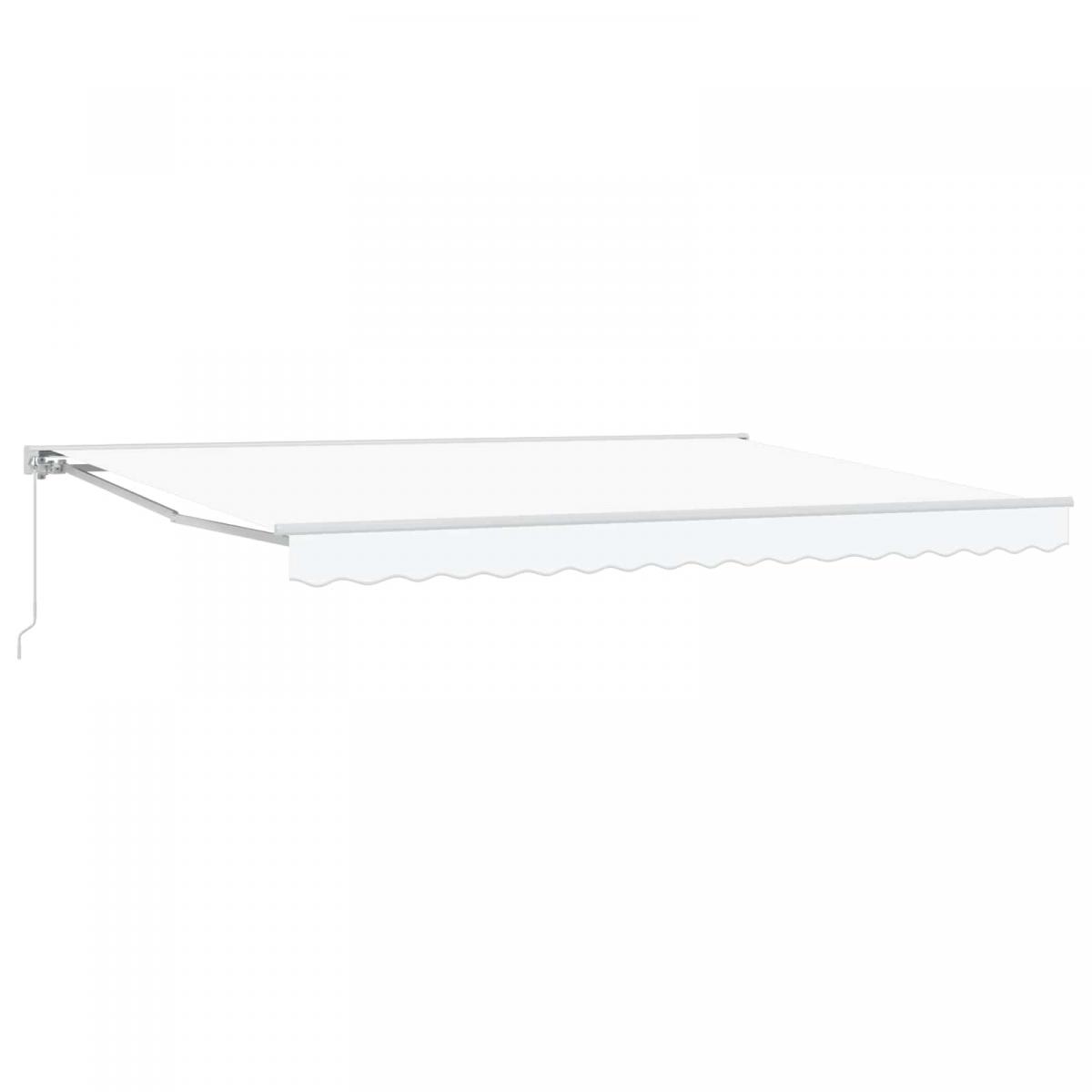Toldo retráctil manual Naranja, Negro y Amarillo 5 x 3,5 m