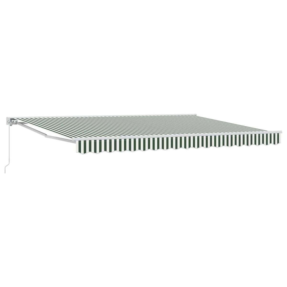 Toldo retráctil manual Naranja, Negro y Amarillo 5 x 3,5 m