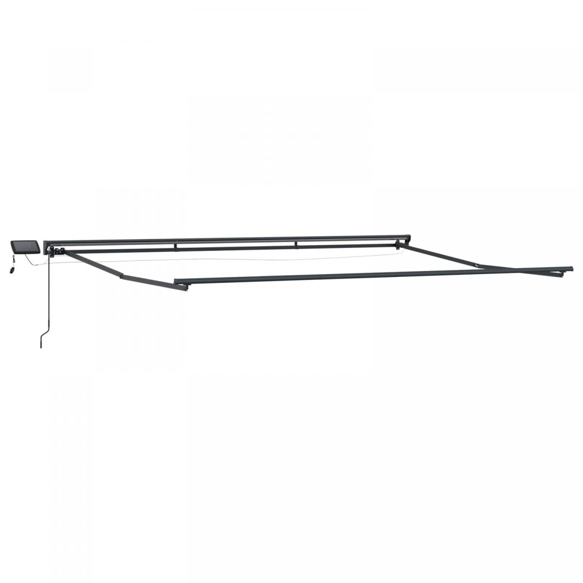 Armazón de toldo manual con LEDs