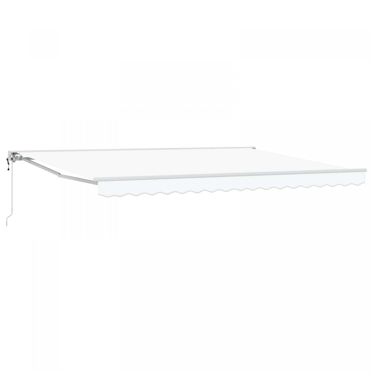 Toldo Retráctil Eléctrico Naranja, Negro y Blanco 4 x 3,5 m