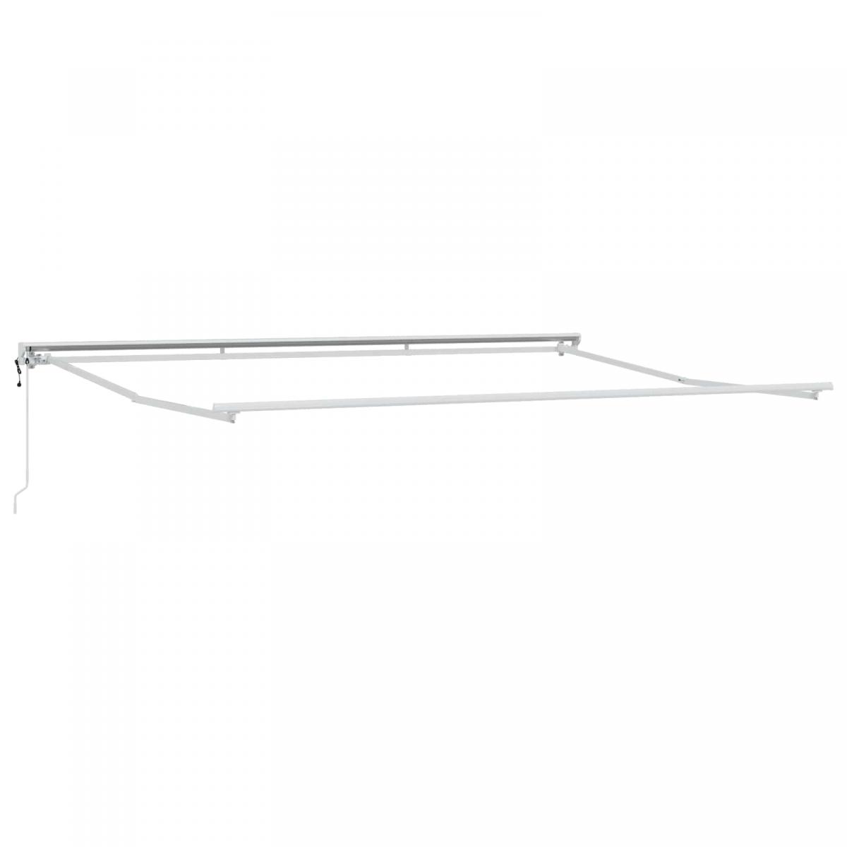 Toldo Retráctil Eléctrico Naranja, Negro y Blanco 4 x 3,5 m