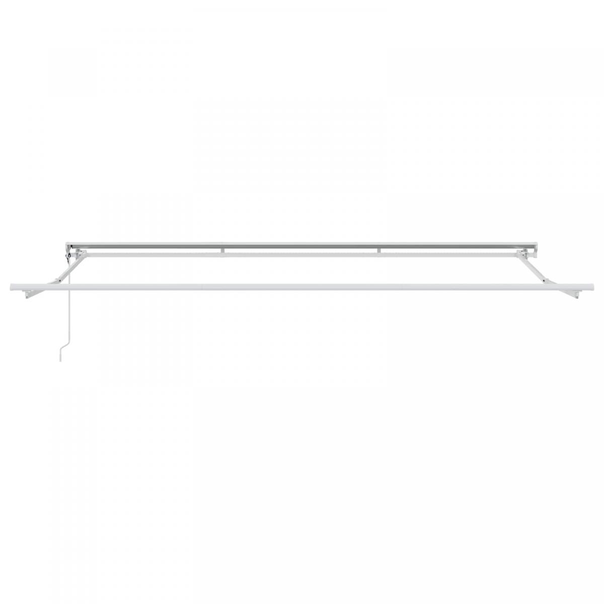 Toldo Retráctil Eléctrico Naranja, Negro y Blanco 4 x 3,5 m